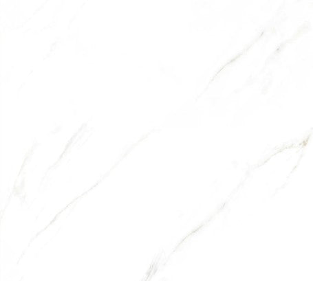 Opulence glossy porcelain white tile with soft natural veining. Available in 24x48, 24x24, & 12x24.