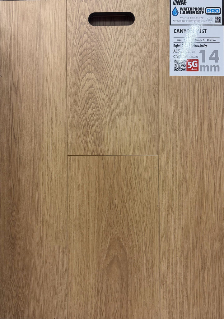 Canyon Mist - NAF 14mm Waterproof Laminate Pro with Underlay