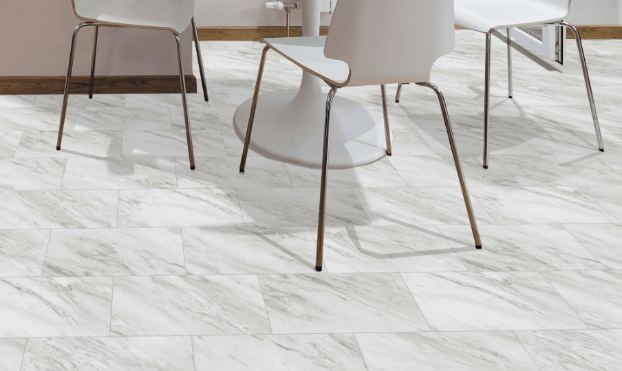Carrera Marble - Fuzion Smartdrop Elite Tile 12" x 24" Vinyl Tile - ADVANCED FLOORING