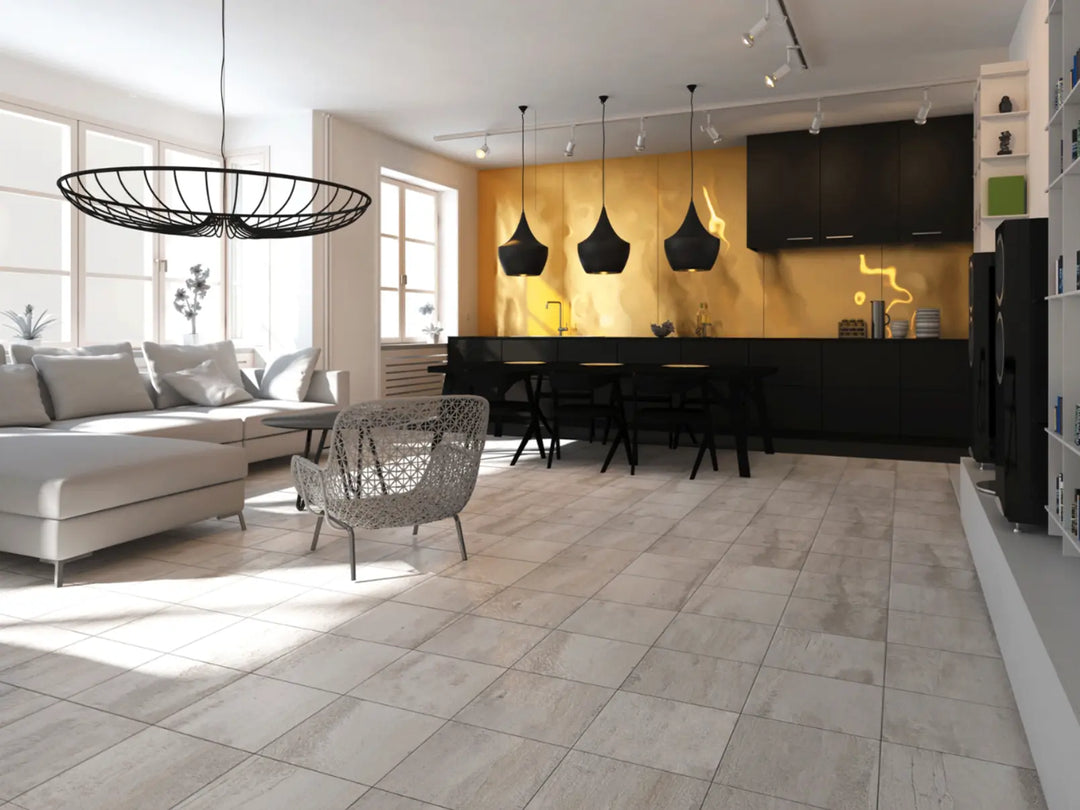 Explorer Collection by Centura, porcelain tile for floor and wall room view. Canada-wide delivery available. 