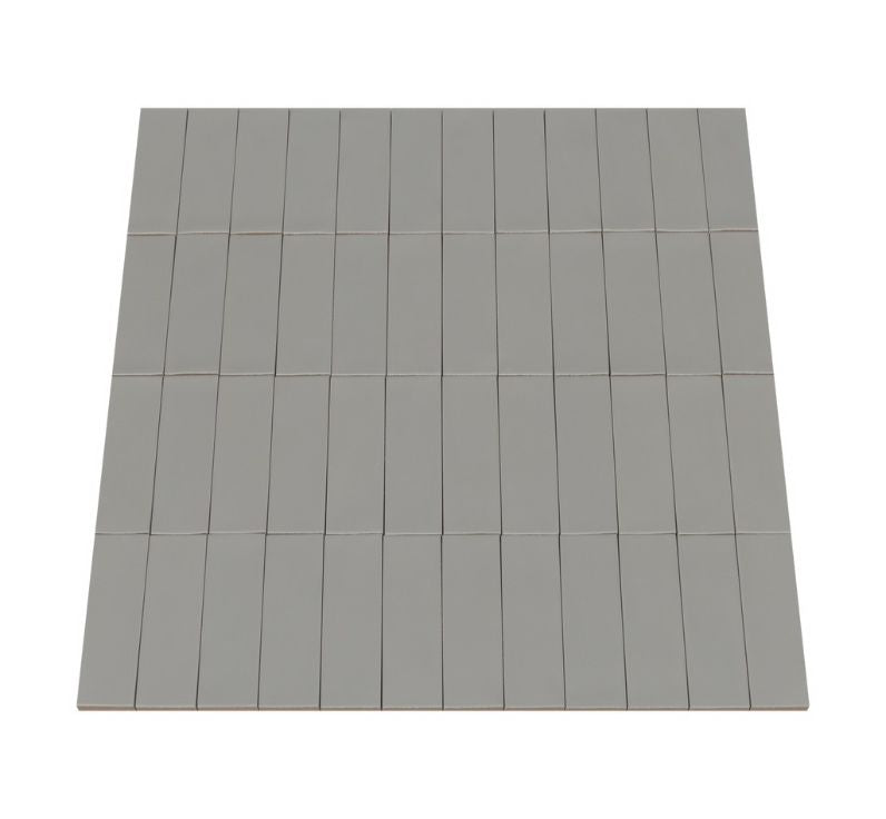 Ceratec Confetto 2x6 matte Grigio grey porcelain tile flooring and wall tile – stylish grey porcelain tile suited for any modern space. Available at Advanced Flooring Waterloo with tile installation in Kitchener and Waterloo and Canada-wide delivery.