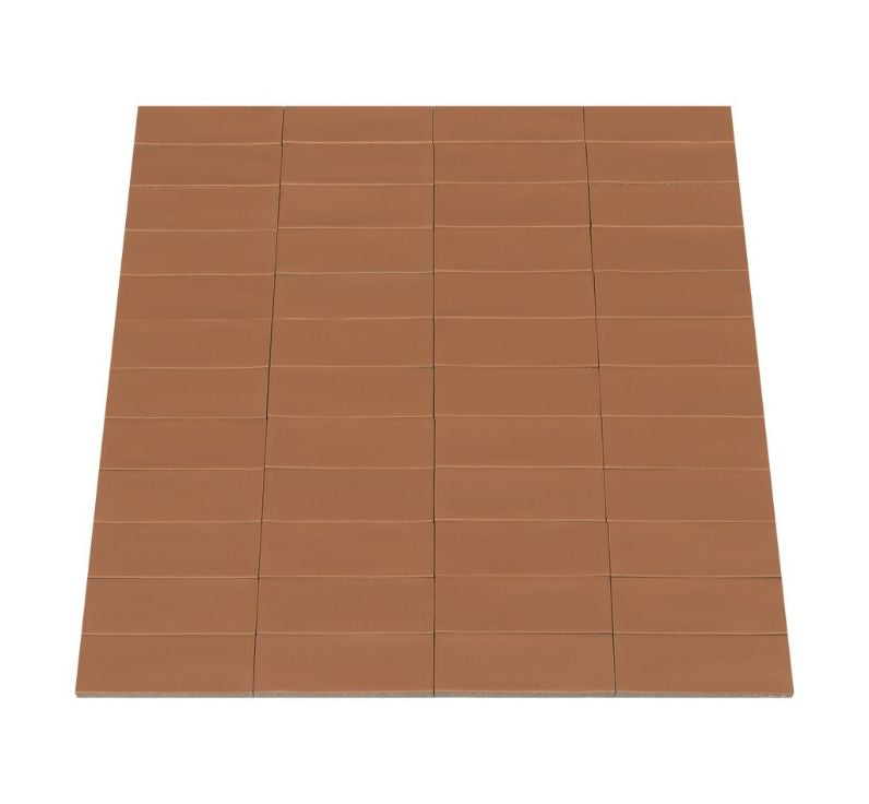 Ceratec Confetto 2x6 matte Mattone terracotta porcelain tile flooring – warm rustic-look tile perfect for walls, backsplashes, and accent areas. Available from Advanced Flooring Waterloo with professional installation in Kitchener and Waterloo and shipping across Canada.