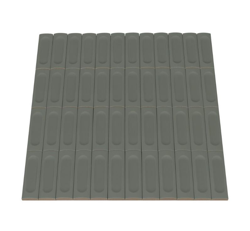 Ceratec Confetto 2x6 Struttura Avio grey porcelain tile flooring – subtle textured matte porcelain for walls and backsplashes, available from Advanced Flooring Waterloo with expert tile installation in Kitchener and Waterloo and delivery across Canada.