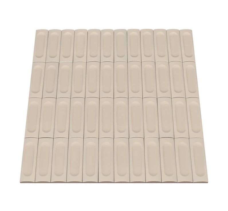 Ceratec Confetto 2x6 Struttura Bone beige porcelain tile flooring – soft matte textured porcelain tile ideal for walls, showers, and kitchens. Available from Advanced Flooring Waterloo with local tile installation in Kitchener and Waterloo and delivery across Canada.