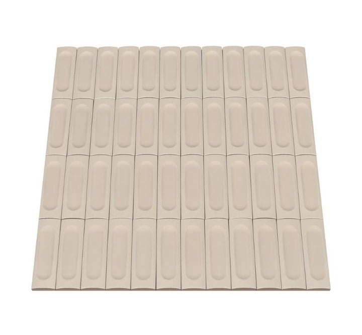 Ceratec Confetto 2x6 Struttura Bone beige porcelain tile flooring – soft matte textured porcelain tile ideal for walls, showers, and kitchens. Available from Advanced Flooring Waterloo with local tile installation in Kitchener and Waterloo and delivery across Canada.