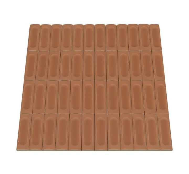 Ceratec Confetto 2x6 Struttura Mattone terracotta porcelain tile flooring – textured matte porcelain tile for stylish walls and floors. Available at Advanced Flooring Waterloo with expert tile installation in Kitchener and Waterloo and delivery across Canada.