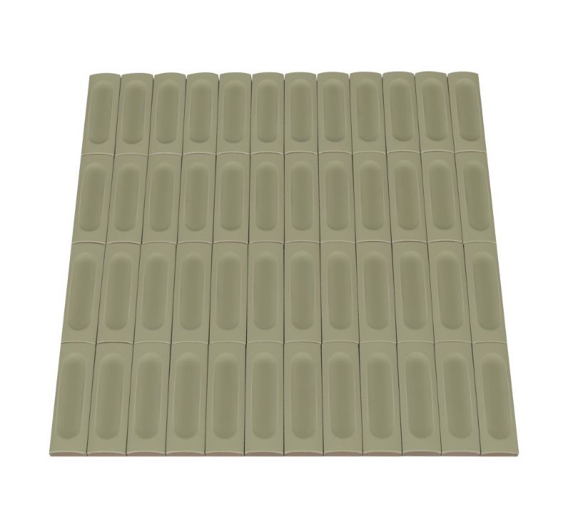 Ceratec Confetto 2x6 Struttura Salvia green porcelain tile flooring and wall tile – handcrafted-style matte porcelain with elegant texture, available through Advanced Flooring Waterloo with professional installation in Waterloo and Kitchener and Canada-wide shipping.