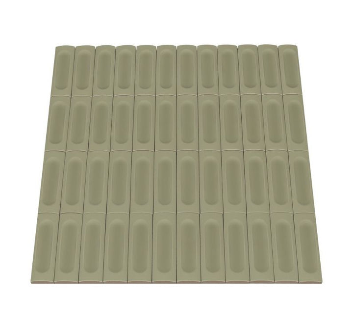 Ceratec Confetto 2x6 Struttura Salvia green porcelain tile flooring and wall tile – handcrafted-style matte porcelain with elegant texture, available through Advanced Flooring Waterloo with professional installation in Waterloo and Kitchener and Canada-wide shipping.