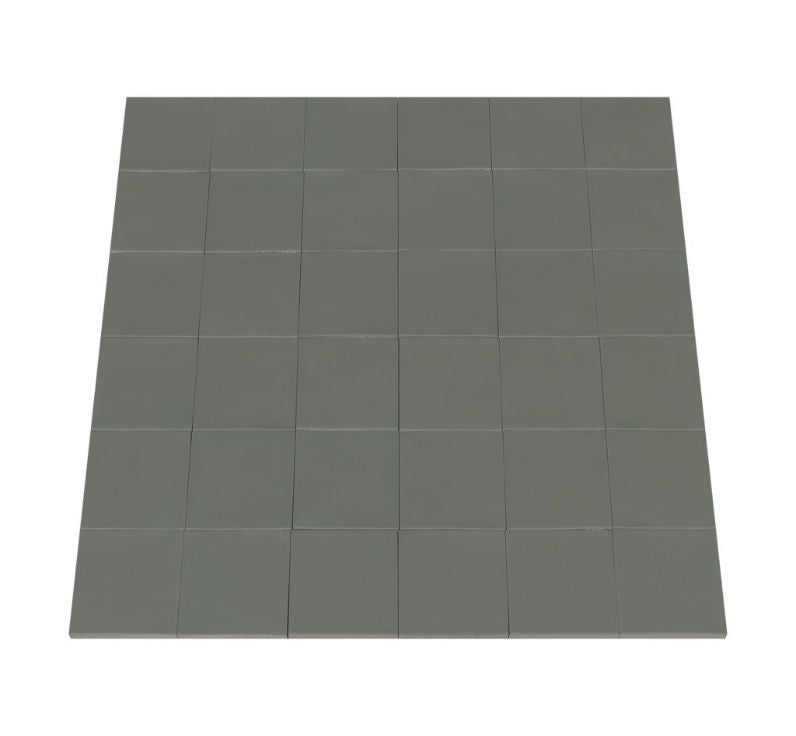 Ceratec Confetto 4x4 matte Avio grey porcelain tile flooring and wall tile – sleek modern grey porcelain tiles for elegant home and commercial interiors, available through Advanced Flooring Waterloo.