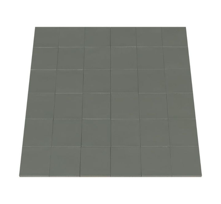 Ceratec Confetto 4x4 matte Avio grey porcelain tile flooring and wall tile – sleek modern grey porcelain tiles for elegant home and commercial interiors, available through Advanced Flooring Waterloo.