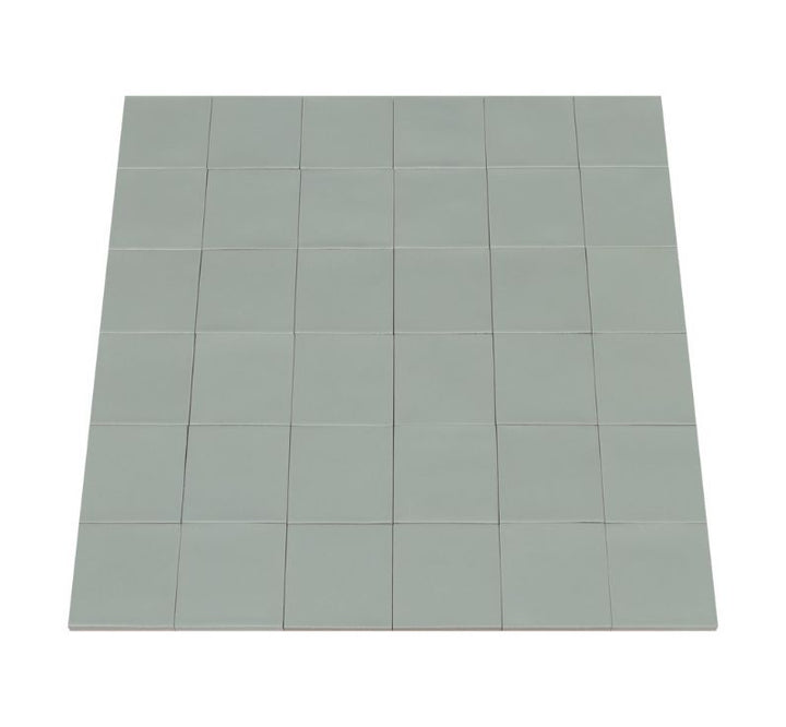 Ceratec Confetto 4x4 matte Azzurro green porcelain tile flooring and wall tile – light green porcelain tiles for refreshing, coastal-inspired designs, offered by Advanced Flooring Waterloo with Canada-wide delivery.