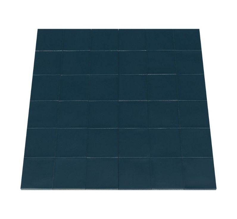 Ceratec Confetto 4x4 matte Blu blue porcelain tile flooring and wall tile – rich blue porcelain design offering a modern accent for kitchens or feature walls, supplied by Advanced Flooring Waterloo across Canada.