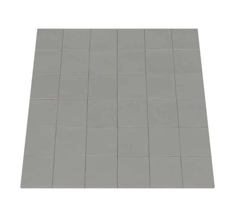 Ceratec Confetto 4x4 matte Grigio grey porcelain tile flooring and wall tile – versatile porcelain surface for bathrooms, kitchens, and commercial walls, available at Advanced Flooring Waterloo.