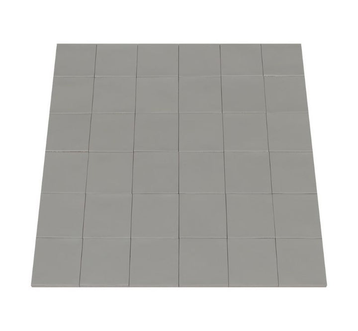Ceratec Confetto 4x4 matte Grigio grey porcelain tile flooring and wall tile – versatile porcelain surface for bathrooms, kitchens, and commercial walls, available at Advanced Flooring Waterloo.