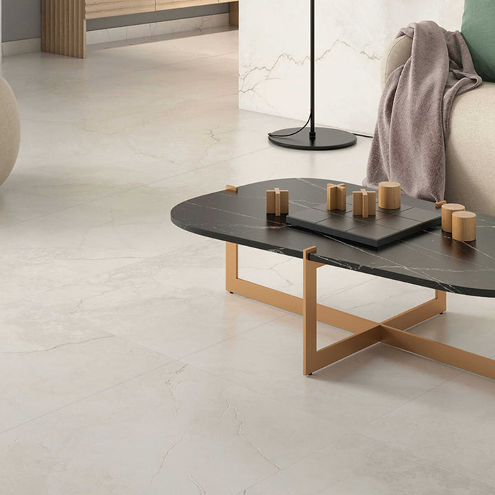 Ceratec white and being tile. Ideal for modern homes. Available at Advanced Flooring Waterloo. 