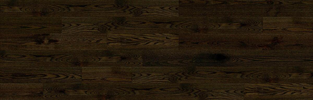 Charcoal oak engineered hardwood flooring planks.