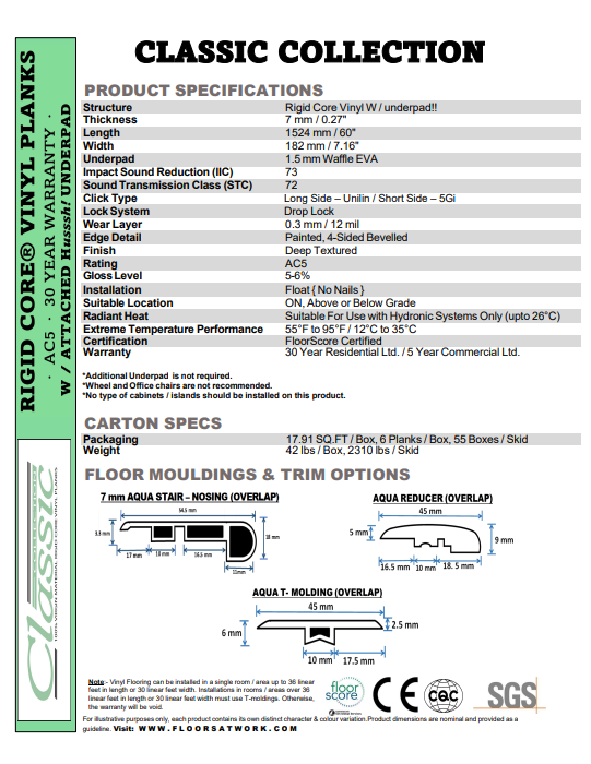 Punta Cana - AQUAPLUS Classic 7mm SPC Vinyl