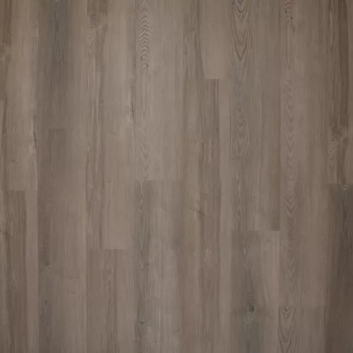 Close-up of a wooden floor with a brown and gray color scheme.