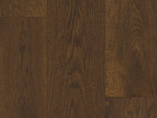 Close-up of Coral Haven engineered oak hardwood flooring by Fuzion’s Coastline Collection, featuring a wire-brushed texture, 7 1/2" x 1/2" plank. Available at Advanced Flooring Waterloo.