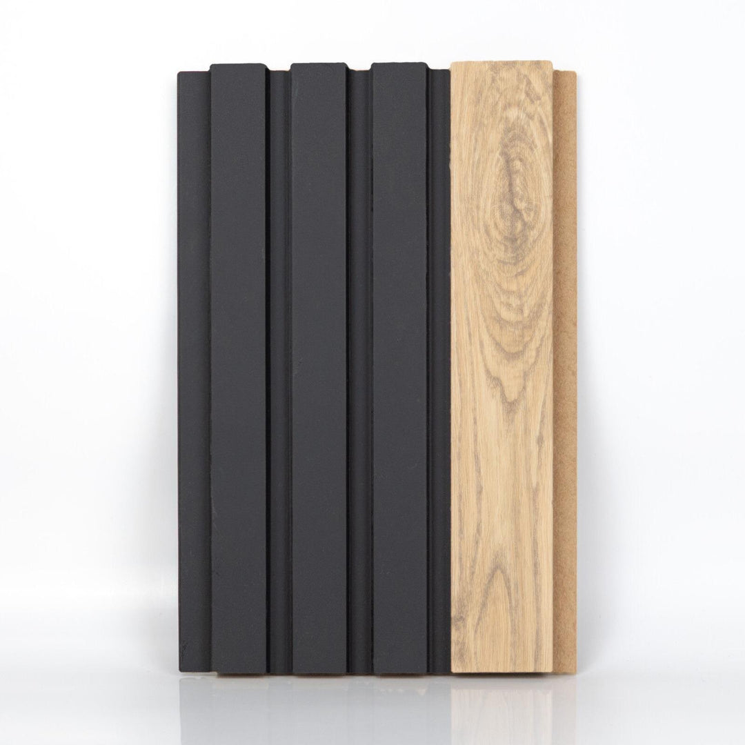 Defo Asos Black - Woodland Fluted MDF Wall Panel โ ADVANCED FLOORING