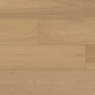 Close up of Dreamweave by Fuzion Whistler's Village engineered hardwood collection, featuring wide planks and a durable 3mm top layer, ideal for elegant, long-lasting interiors.