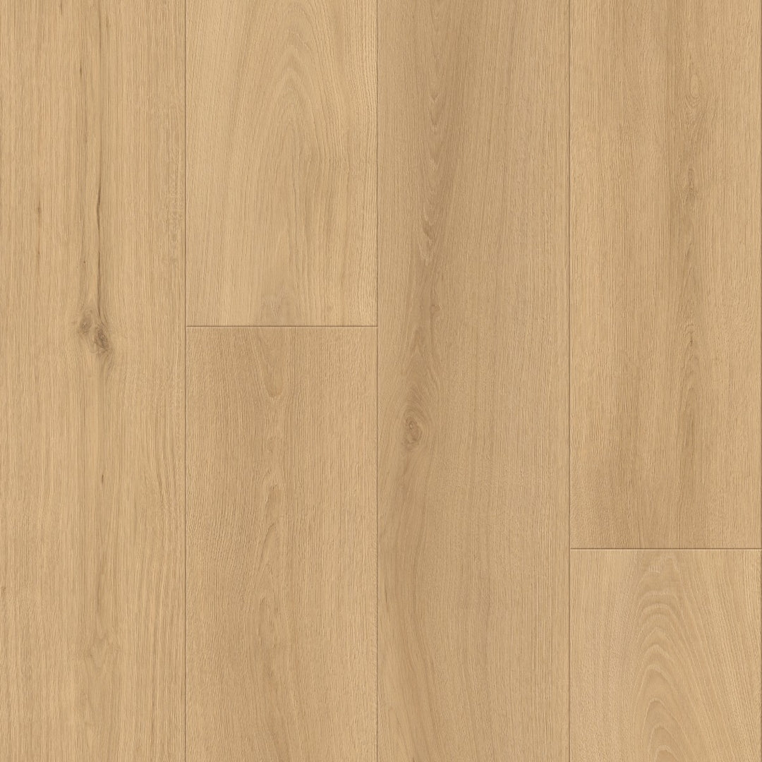 Close-up of a wooden floor with a light brown color and visible grain pattern.