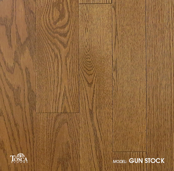 Gunstock - Tosca Northern Red Oak 4-1/4" Solid Hardwood