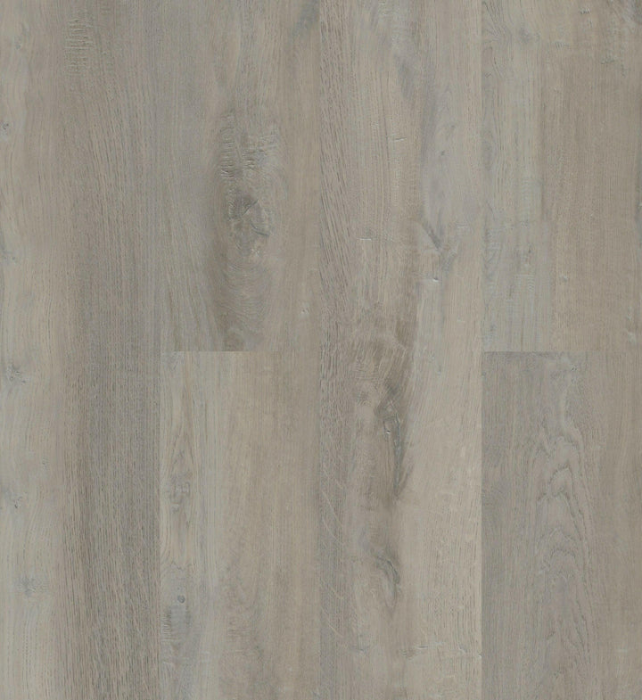 Close-up showing the texture and color of Imperial Beach Purelux vinyl plank flooring with cork underlay.