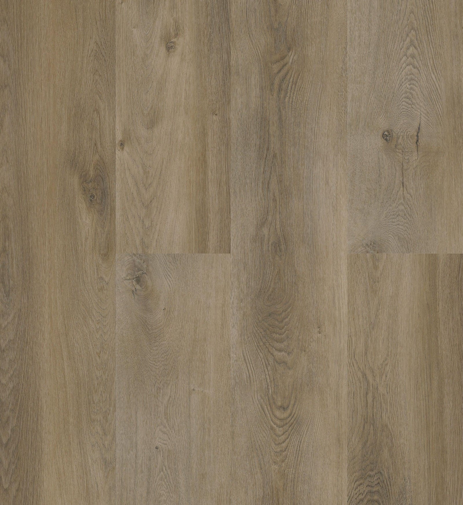 Close-up showing the texture and color of La Costa Purelux vinyl plank flooring with cork underlay.