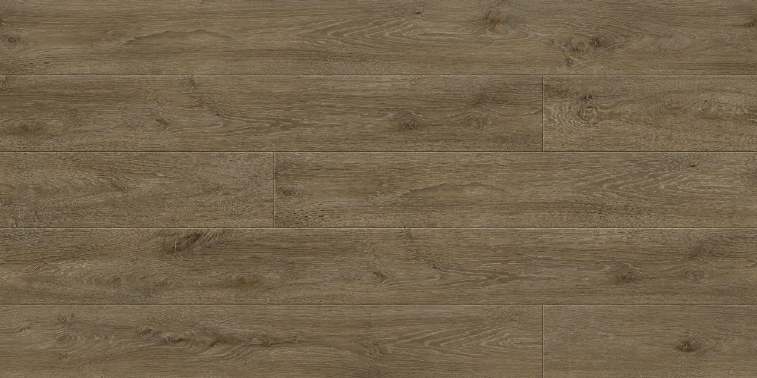 Fuzion FuzGuard Waterproof Laminate Flooring Lake Placid 12mm AC4 planks with 5G locking system, close-up texture detail.