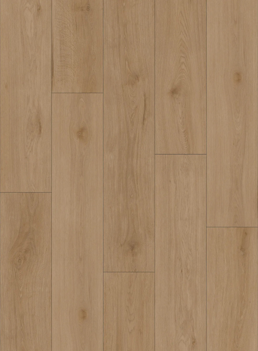Close-up of LUMI EV411011 WPC 9MM vinyl plank showing wood texture and matte finish. Canada-wide delivery available.