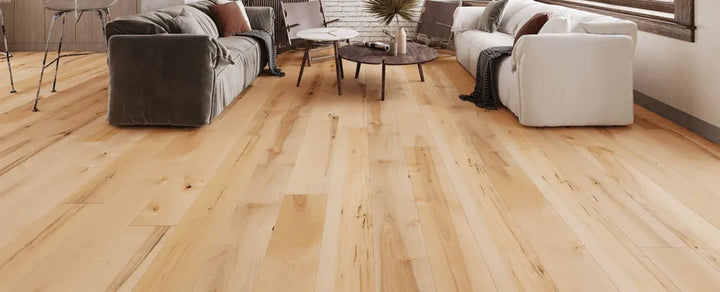 Room view of Minuet engineered hardwood from Fuzion's Classical Elegance collection. Available at Advanced Flooring Waterloo.