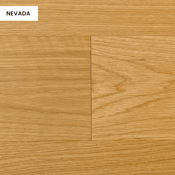 Close-up showing the texture and color of Nevada NAF engineered hardwood flooring.