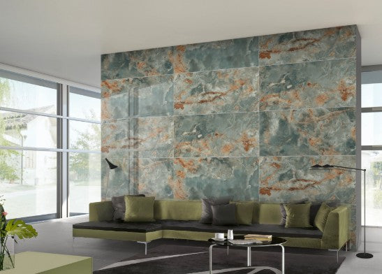 Lustrous 24x48 high gloss porcelain tile available at Advanced Flooring Waterloo