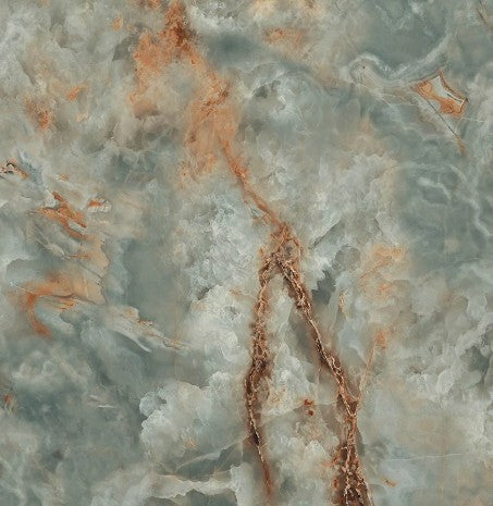 Close-up of Lustrous 24x48 glossy porcelain tile surface detail