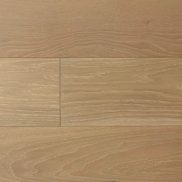 Close-up showing the texture and color of Oregon oak  NAF oak engineered hardwood flooring.
