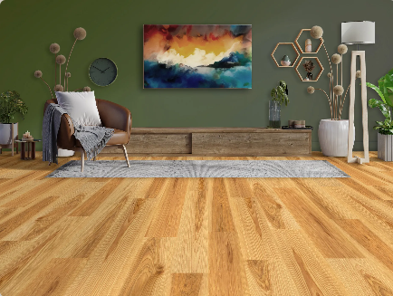 Palais Biltmore engineered hickory hardwood flooring installed in a modern interior with wide 8 1/2 inch planks, from Fuzion’s Nouveau Renaissance Collection. Canada-wide delivery Available. 