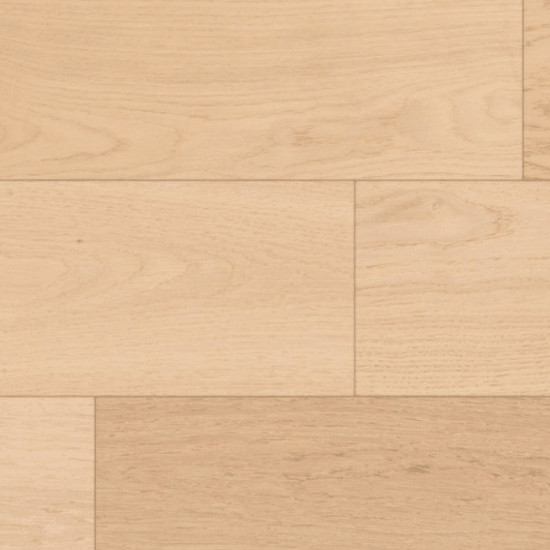 Close-up of Reflections engineered hardwood flooring by Fuzion, featuring a wire-brushed oak texture, 6 1/2" x 3/4" plank. available at Advanced Flooring Waterloo.