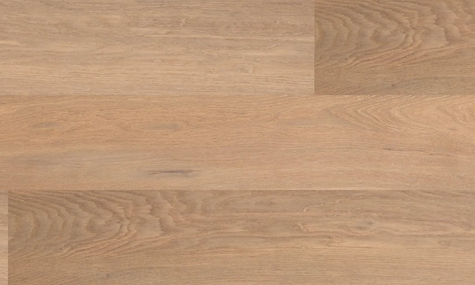 Close-up of Rhapsody engineered oak hardwood flooring by Fuzion, featuring a wire-brushed texture, 7 1/2" x 9/16" plank. Available at Advanced Flooring Waterloo.