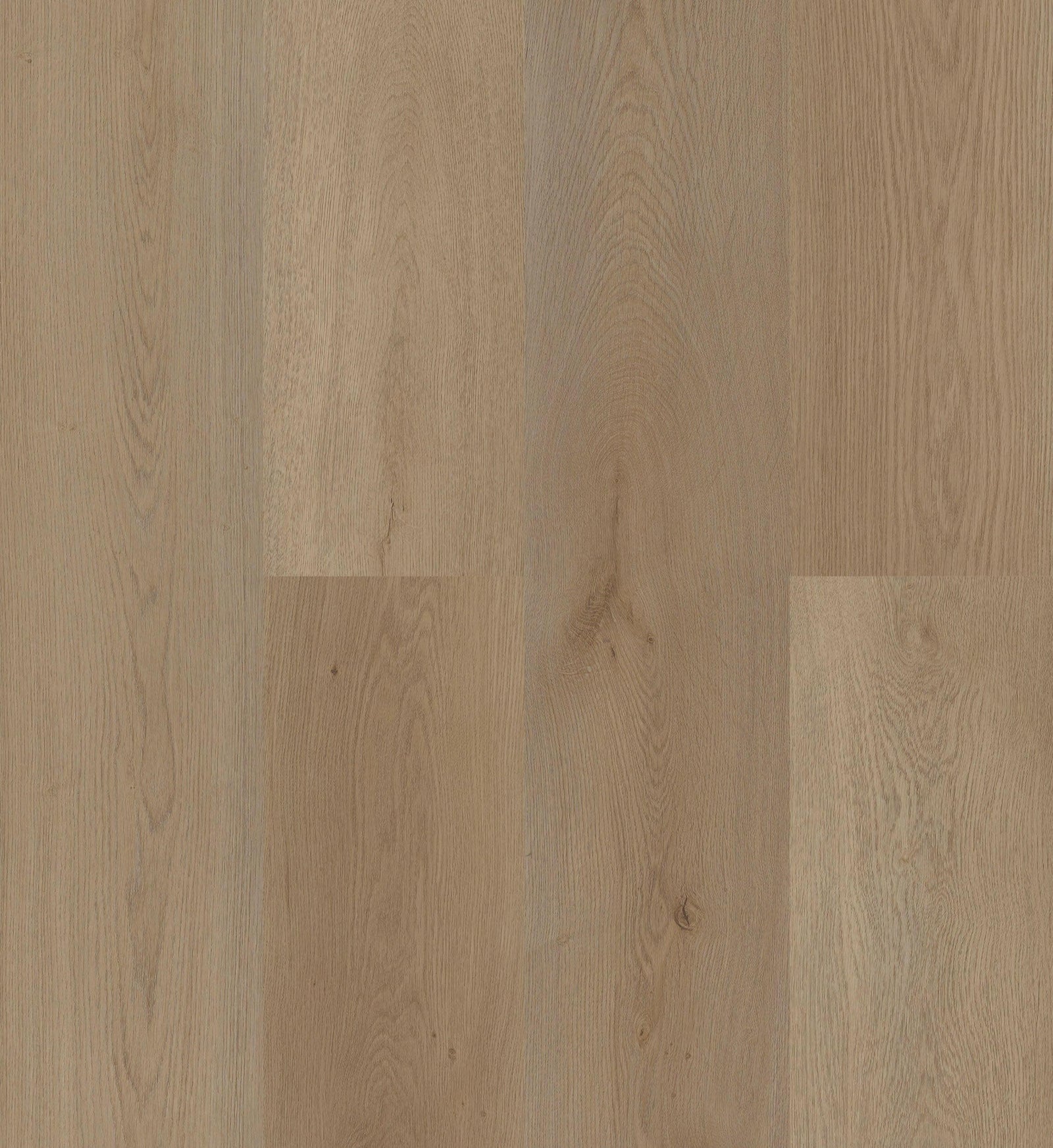Close-up showing the texture and color of San Clemente Purelux vinyl plank flooring with cork underlay.