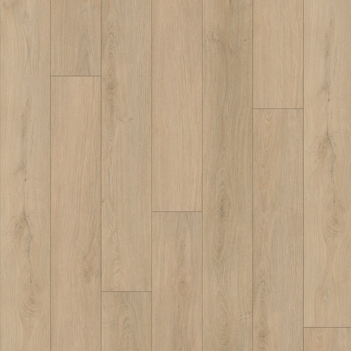 Close-up of a wooden floor with a light brown color and visible grain pattern.