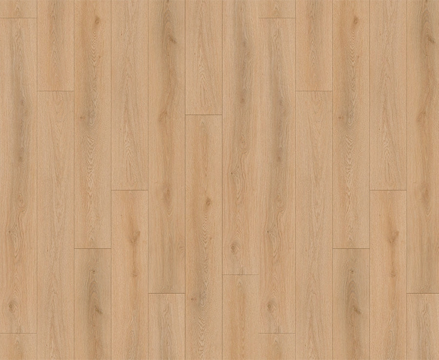 Close-up of a wooden floor with a light brown color and visible grain pattern.