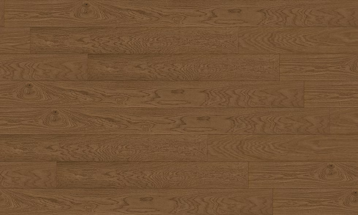 Close-up of Silkstone ABC engineered hardwood flooring from Woden showing 6-1/2" wide plank and 4mm Veneer layer. 