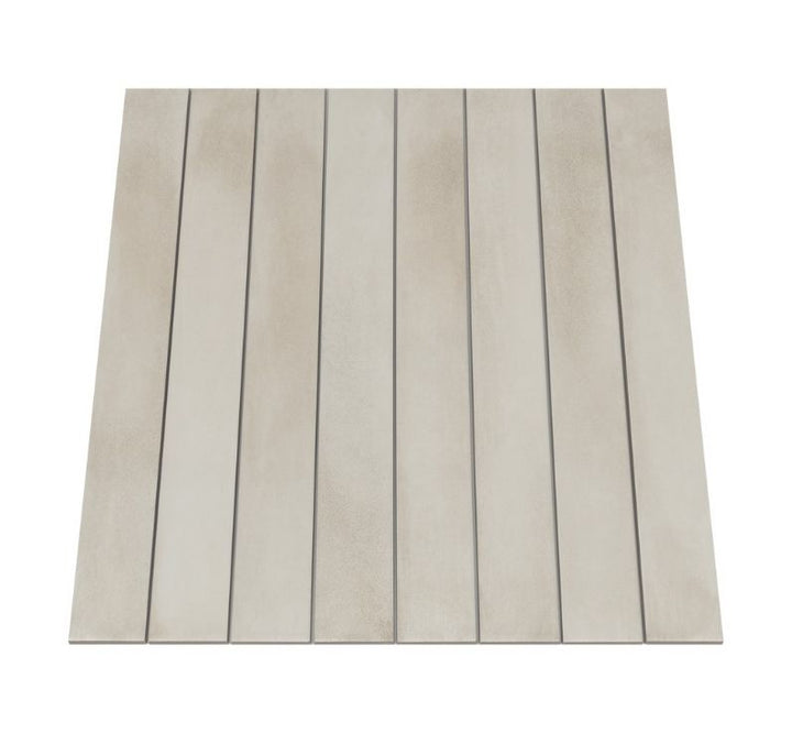 Ceratec porcelain tile sample in Silver Breeze color, ideal for floors & walls in matt finish. 