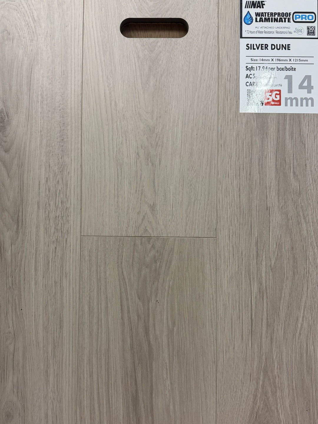 Silver Dune - NAF 14mm Waterproof Laminate Pro with Underlay