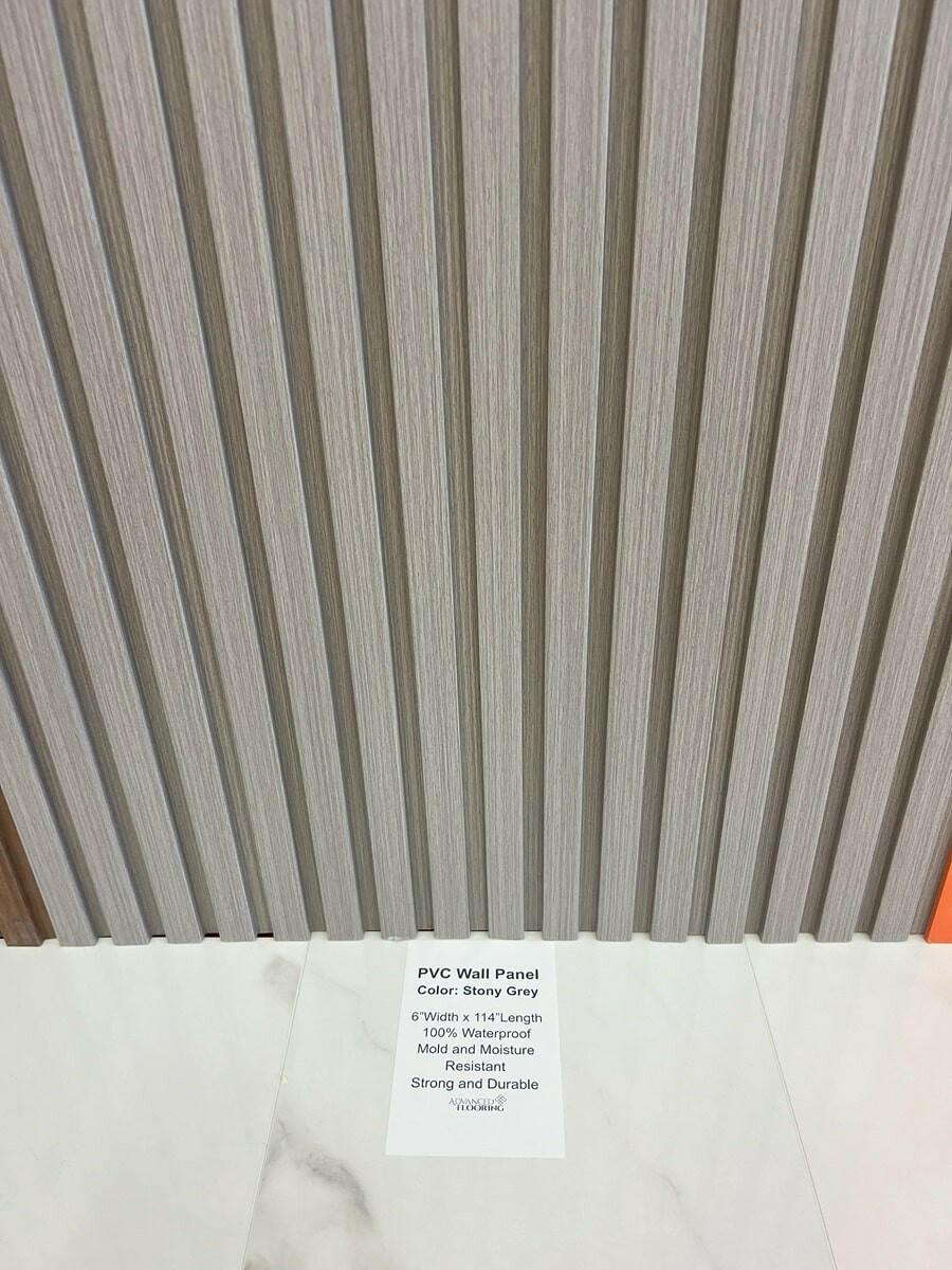 Stony Grey - Advanced PVC Fluted Wall Covering - ADVANCED FLOORING