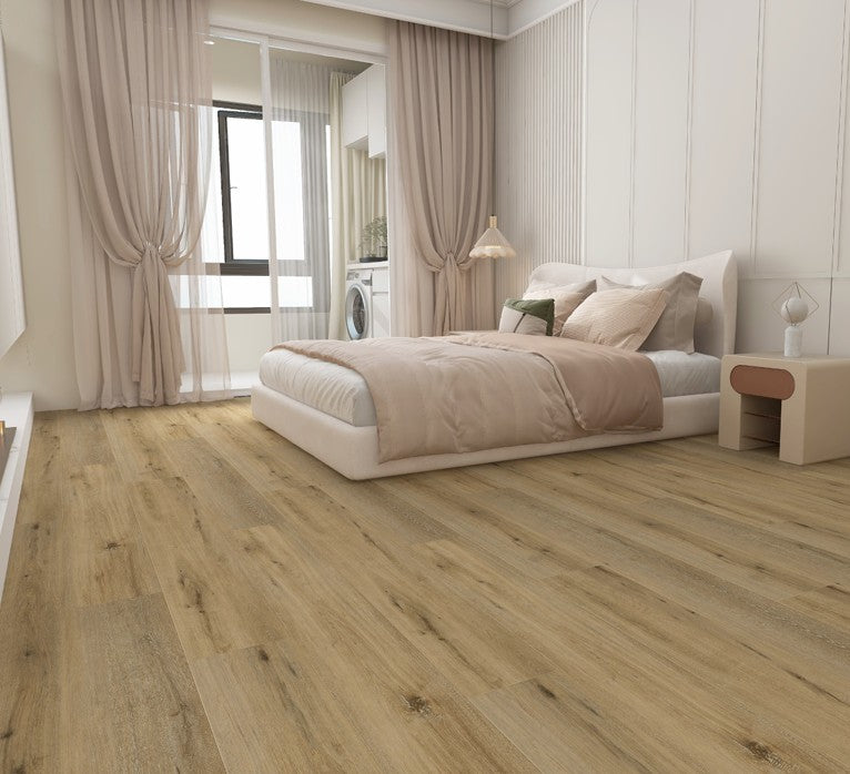 STORM HOLLOW VSP6299 - Fuzion SmartDrop Elite Pro 5mm luxury vinyl plank flooring featuring wide 9 1/4 inch planks, embossed wood texture, and durable waterproof construction.