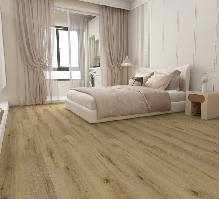 STORM HOLLOW VSP6299 - Fuzion SmartDrop Elite Pro 5mm luxury vinyl plank flooring featuring wide 9 1/4 inch planks, embossed wood texture, and durable waterproof construction.