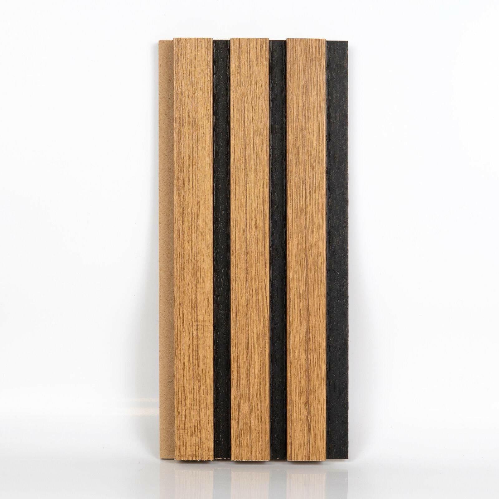 Teak Black - Woodland Fluted MDF Acoustic Wall Panel - ADVANCED FLOORING