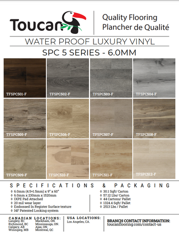 TFSPC511-F TOUCAN 5 Series 6mm Vinyl – ADVANCED FLOORING